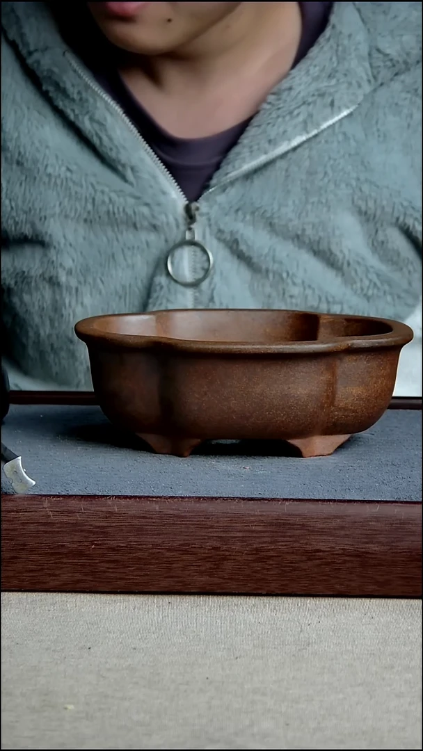 紫砂花盆18*14.5*5.5内径紫砂花盆