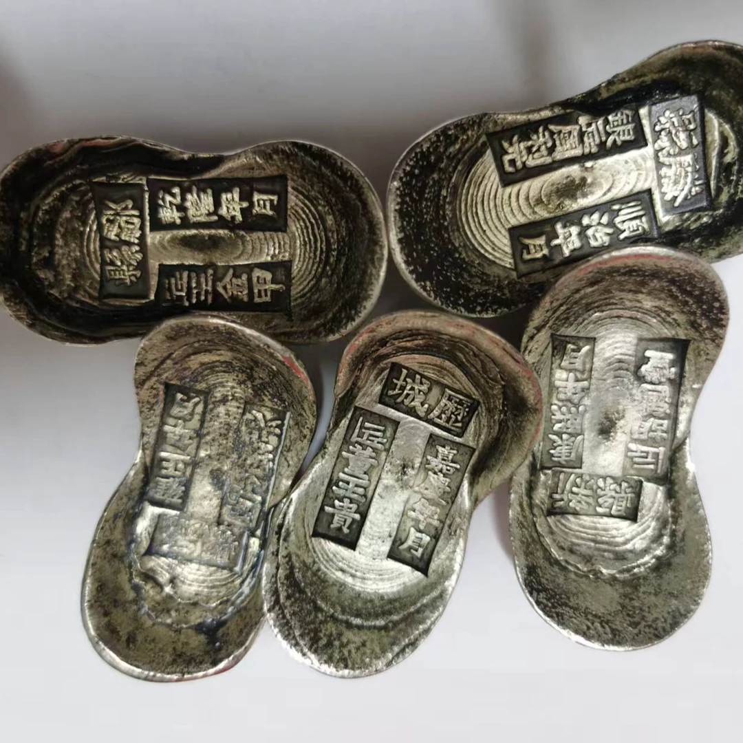 复古黑元宝桌面摆件工艺品