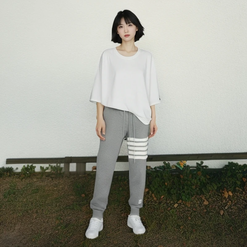 95新 THOMBROWNE 卫裤/经典四杠卫裤/休闲裤/0001002