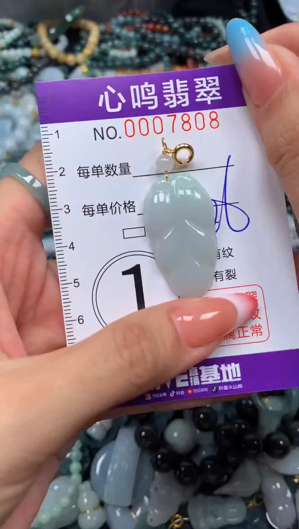 翡翠未镶嵌颈饰闪购007808