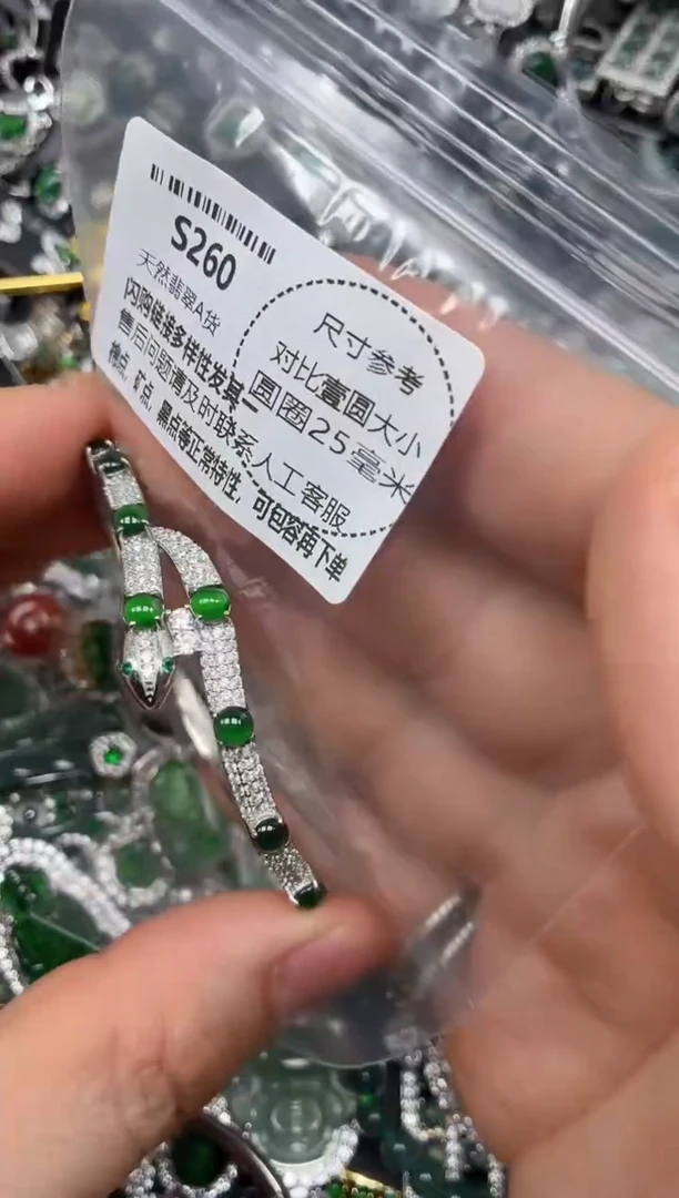 颈饰未镶嵌翡翠S260手镯