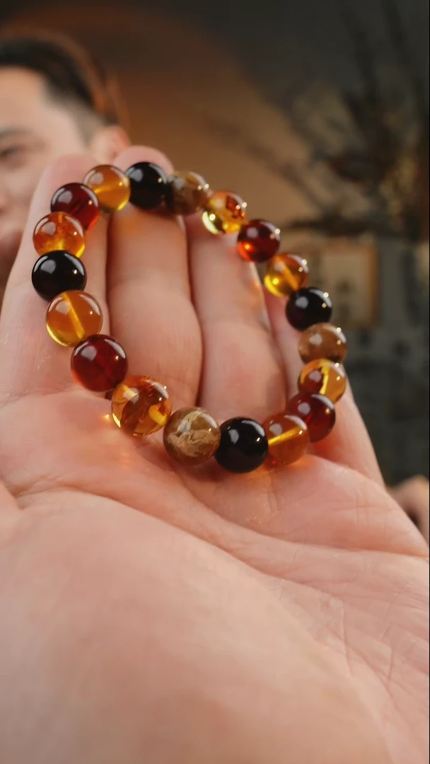 【闪购商品】琥珀颈饰未镶嵌9+多宝