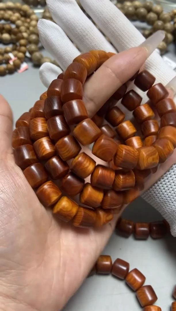 柏木（崖柏）手串/手链崖柏老型鼓珠单圈1.2多样性发其一