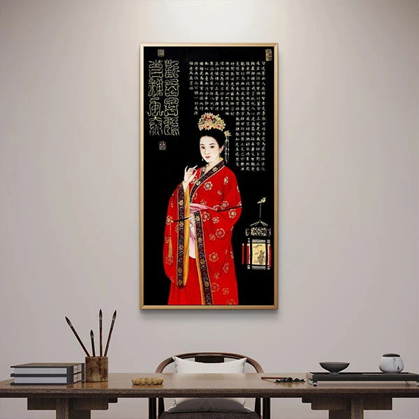 葛溪月老师展览代表作—《持灯侍女图》