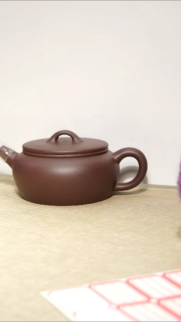 茶壶紫泥大彬诗意200毫升瑕疵壶