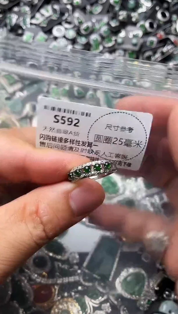 翡翠未镶嵌颈饰S592戒指