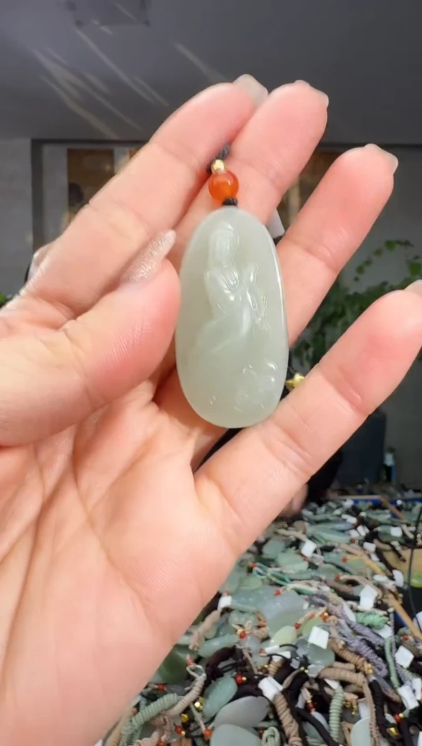 颈饰未镶嵌和田玉拍一发一多样性发货