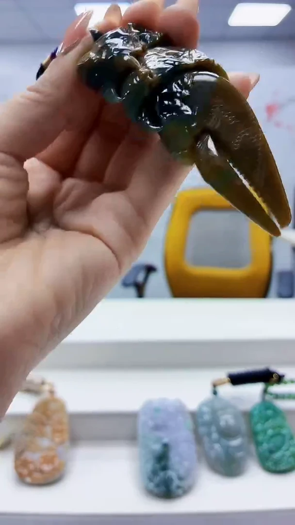 未镶嵌定制翡翠3099ty-毛货挂件65