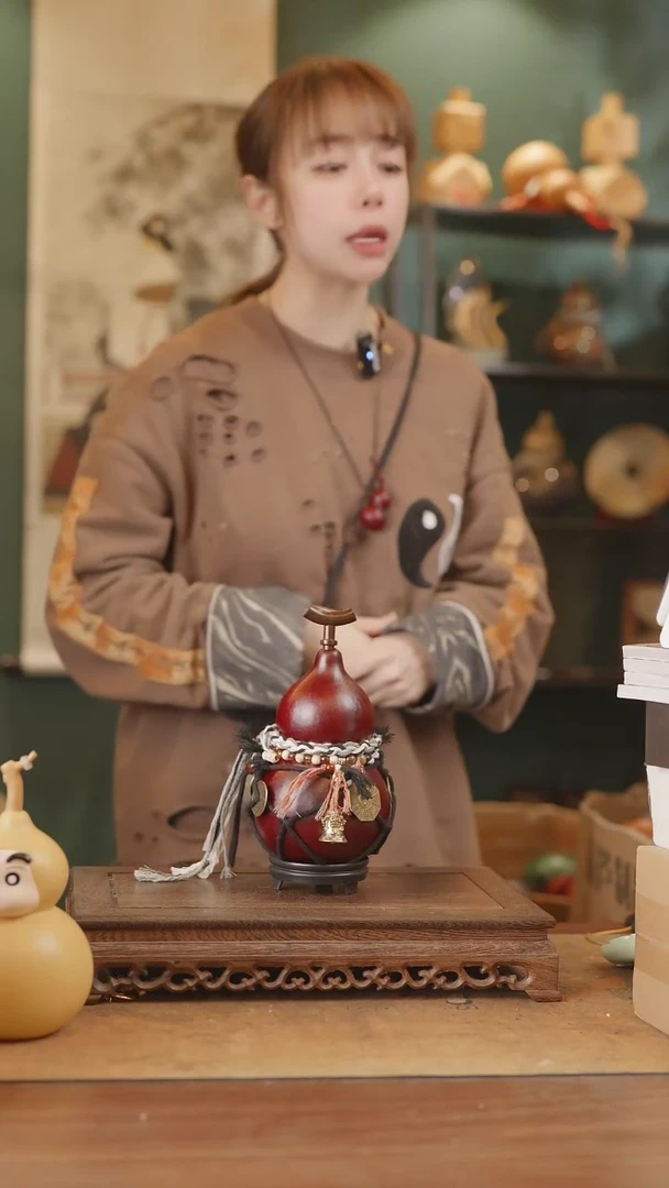 【闪购商品】291号精品天然大漆工艺防渗内胆酒葫芦~