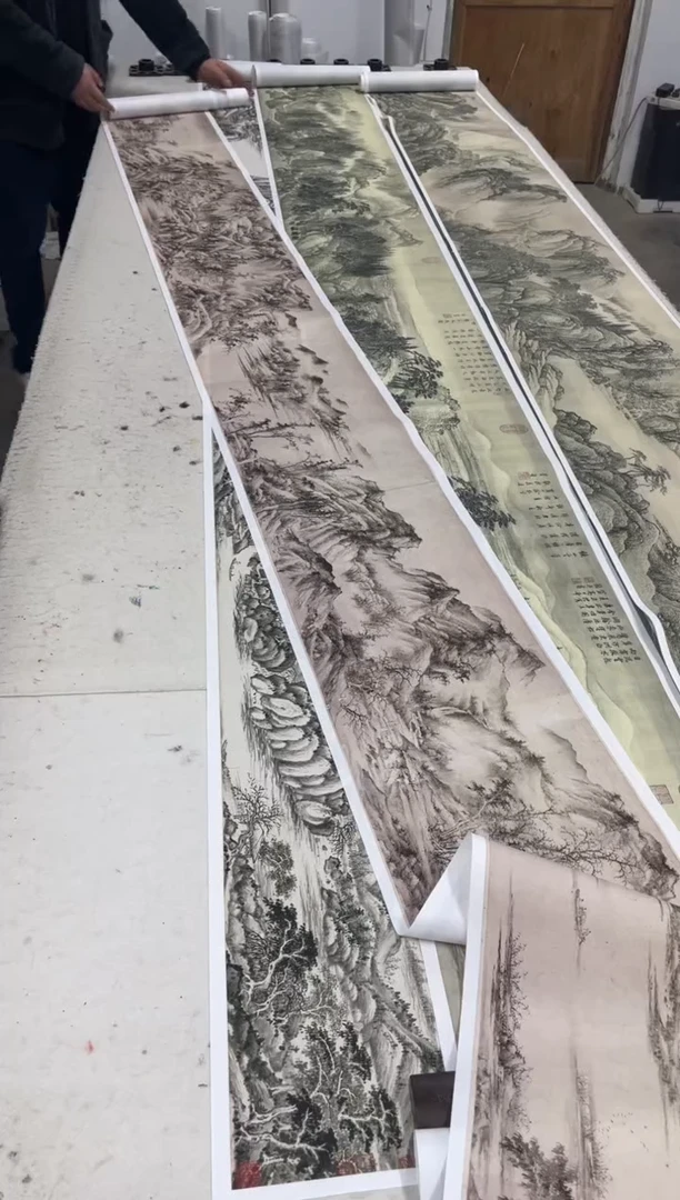 徐贲 溪山无尽 微喷复刻