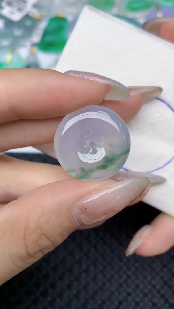 颈饰未镶嵌翡翠天然缅甸翡翠a货百元以上9元证书费自理