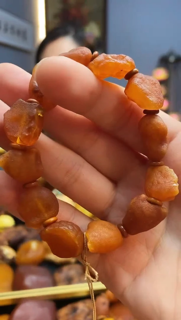 手链琥珀未镶嵌手串
