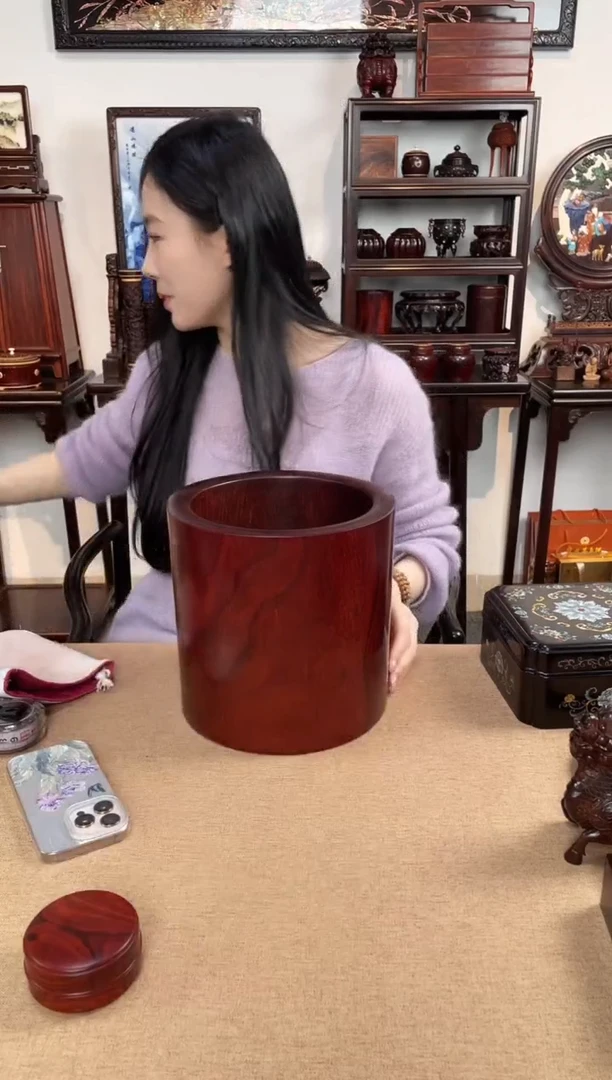 紫檀木类成套家具22口径大笔筒