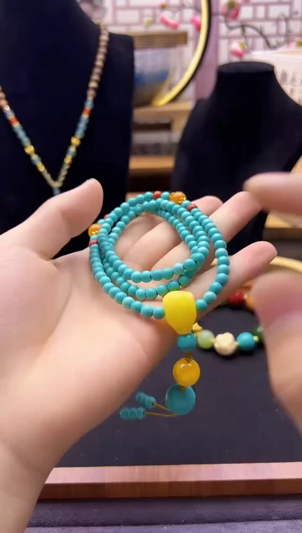 【闪购商品】蜜蜡颈饰14K金镶嵌S173