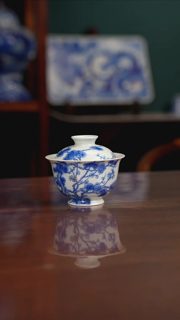 空山明月 新斗彩 松竹梅