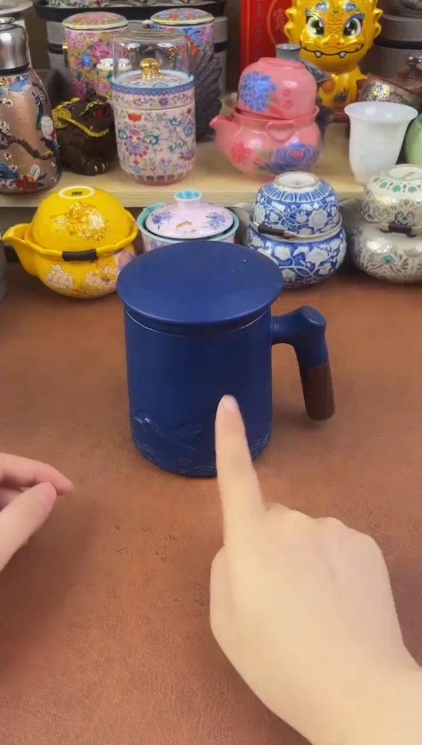陶瓷茶具摆件旅行套组