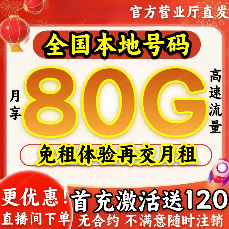 【低月租】广电卡大流量卡低月租花卡稳定套餐不限速校园卡-九-B5