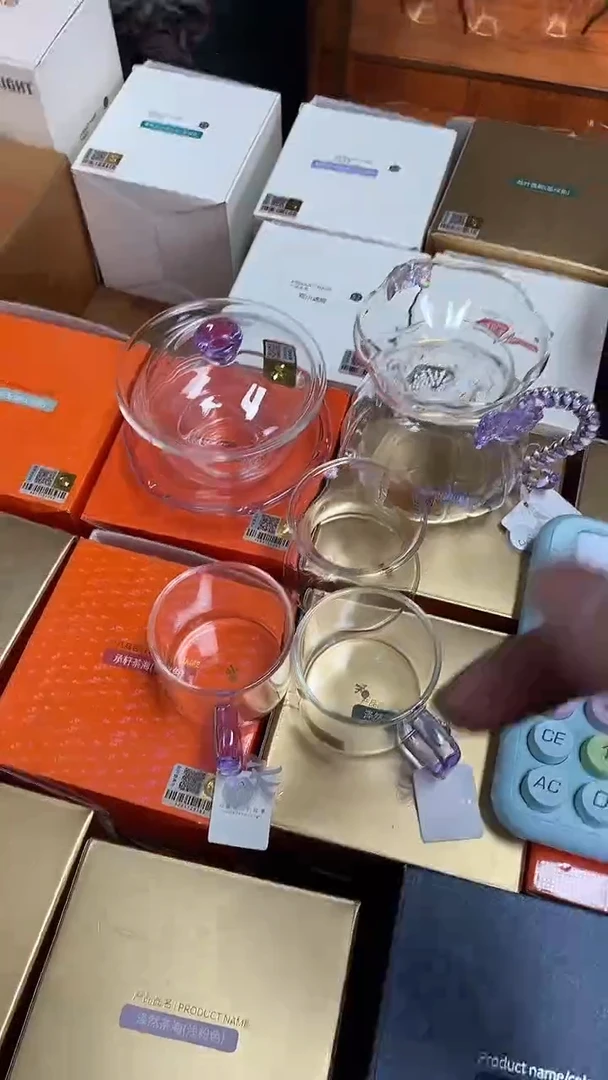 禅语盖碗浅紫+莲意浅紫+蝶梦浅紫+清禾杯浅紫