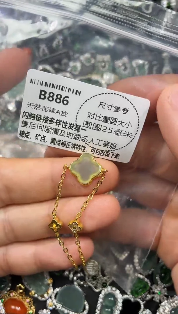 颈饰未镶嵌翡翠B886手链