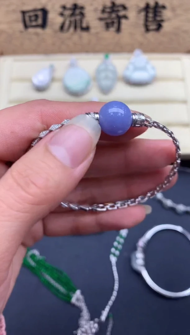 【闪购商品】翡翠手镯18K金镶嵌560-中国好珍宝