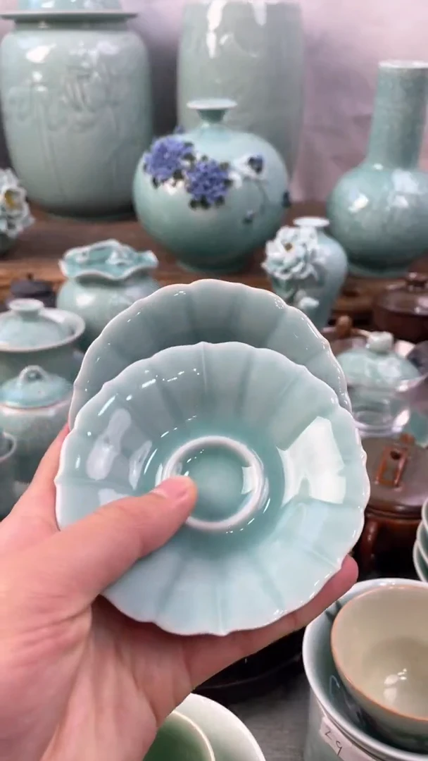 【闪购商品】2 个 特价 微瑕 慧仙青瓷