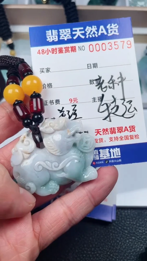 【闪购商品】翡翠颈饰未镶嵌貔貅