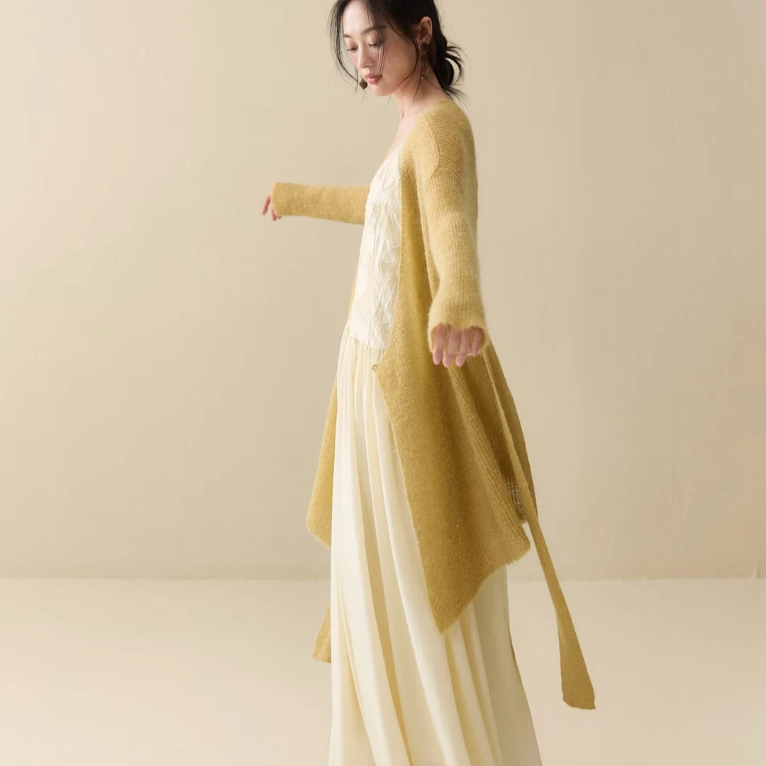 邱邱羊绒总店-（201-300）气质时尚百搭宽松显瘦针织衫长袖上衣女