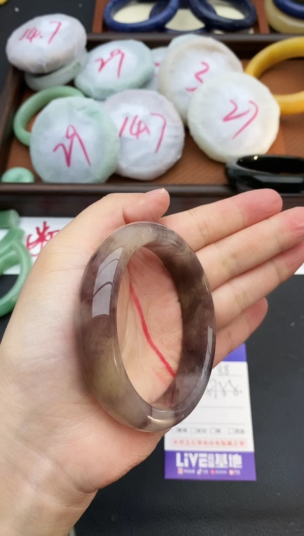 未镶嵌手镯石英质玉88+57/58