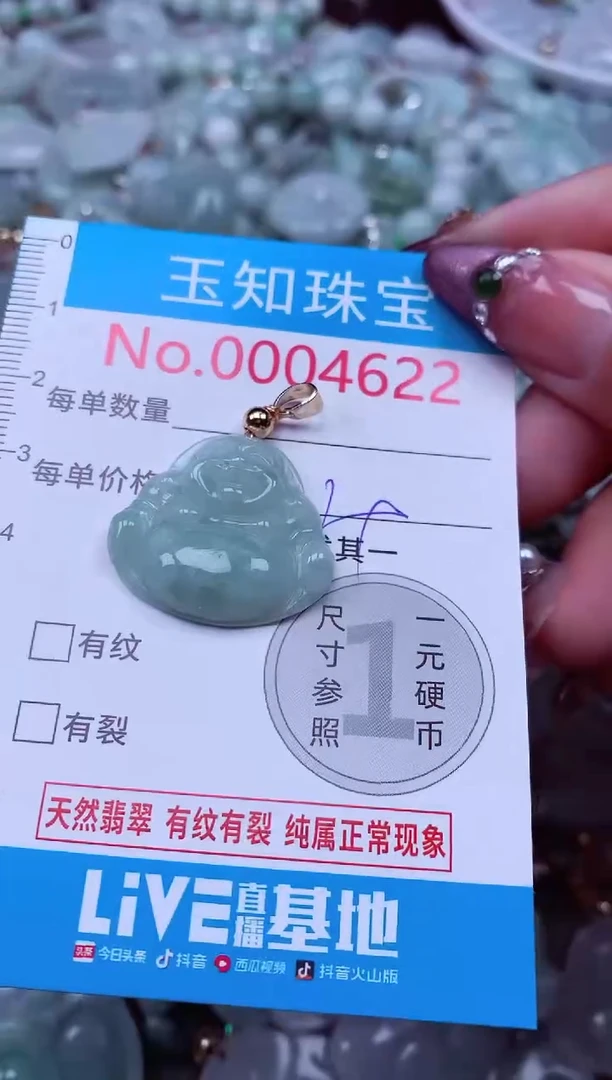 吊坠(不含链)未镶嵌翡翠4622