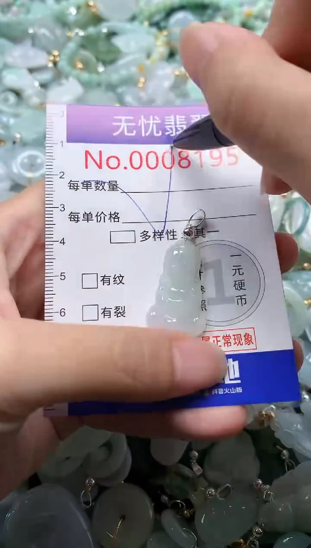 翡翠未镶嵌吊坠(不含链)8195