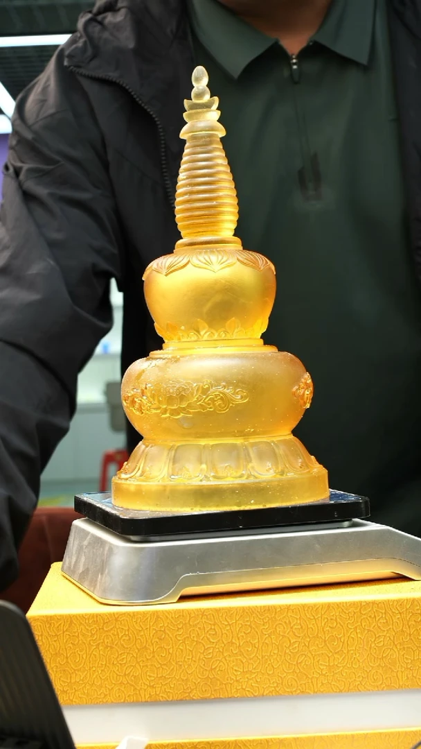 泥塑宇**秋古法琉璃摆件