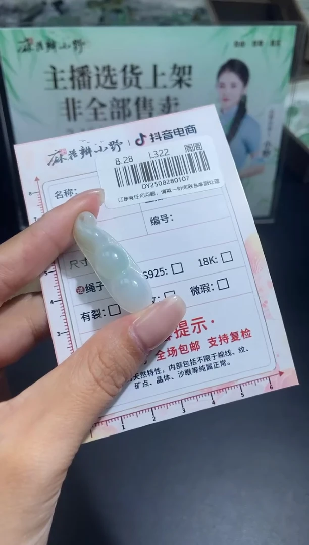 颈饰未镶嵌翡翠天然翡翠A货107