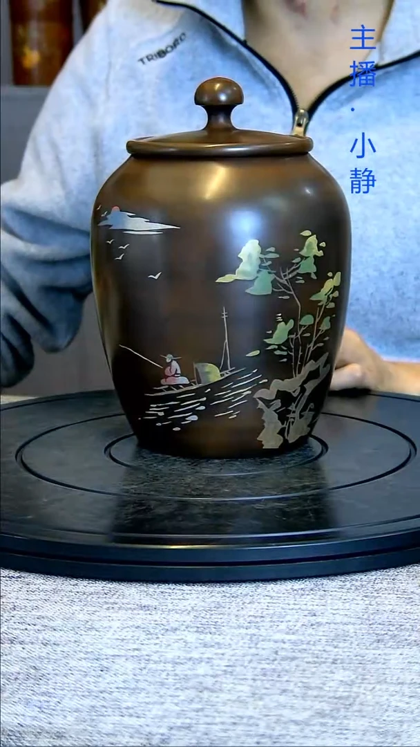 全手工紫陶茶罐精磨187