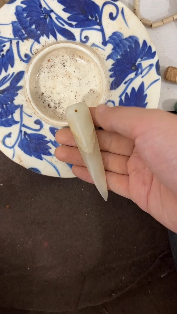 未镶嵌和田玉挂件配饰摆件8888888888-微瑕