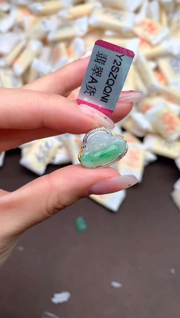 【闪购商品】翡翠颈饰18K金镶嵌—