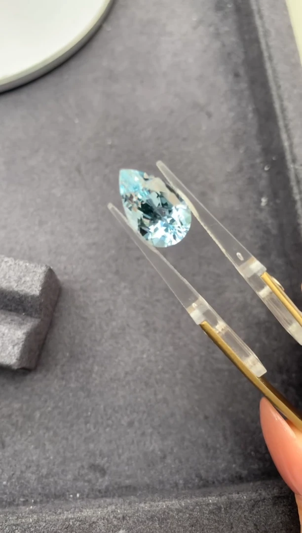 裸石海蓝宝石4.6ct海蓝宝 FH 定制