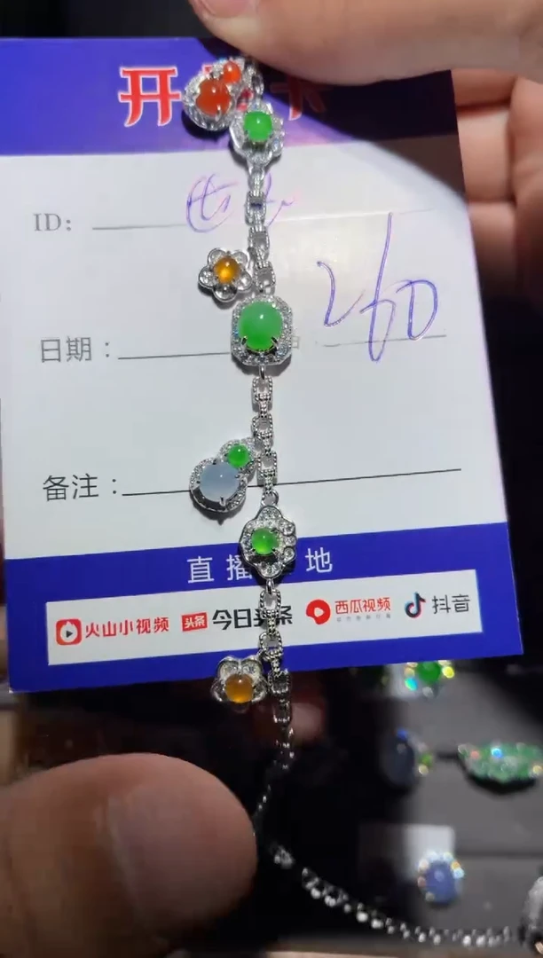 翡翠银S925镶嵌颈饰江**玉江南世玉