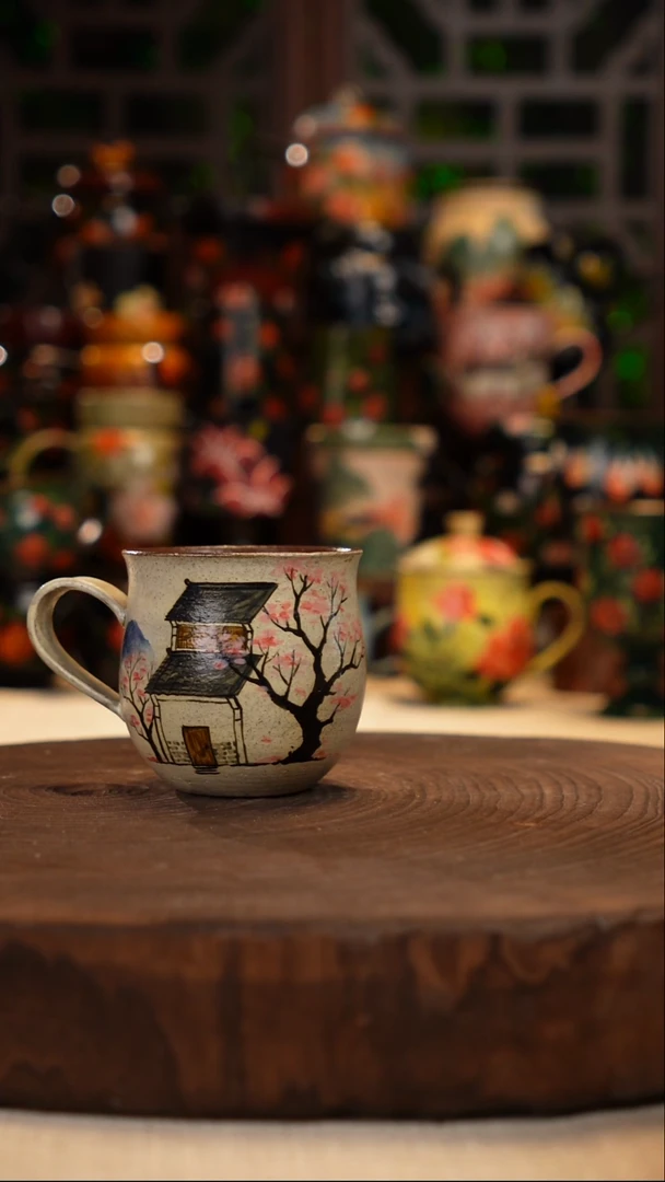 油画   手绘釉下彩