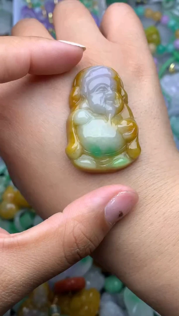 颈饰未镶嵌翡翠天然缅甸翡翠吊坠