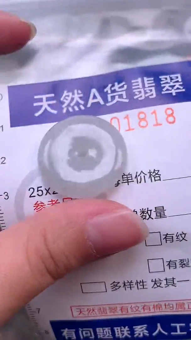 翡翠未镶嵌吊坠(不含链)1