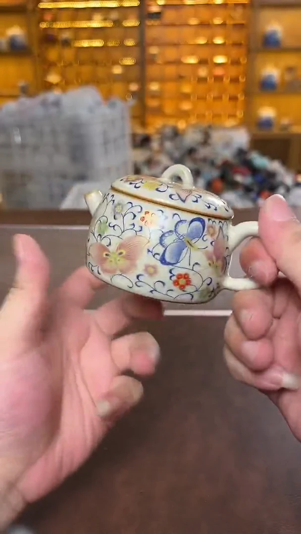 瓷片花溪陶瓷00000珐琅彩壶