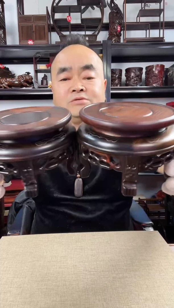 木老李红木工艺品488瑕疵