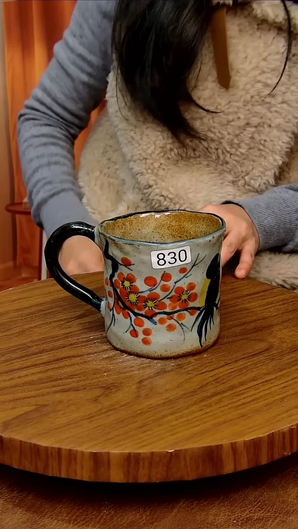 杯子陶景德镇手工手绘釉下彩陶瓷