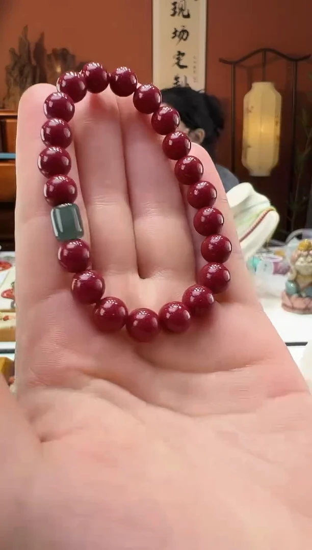 【闪购商品】玛瑙/玉髓手串未镶嵌朱砂紫金砂
