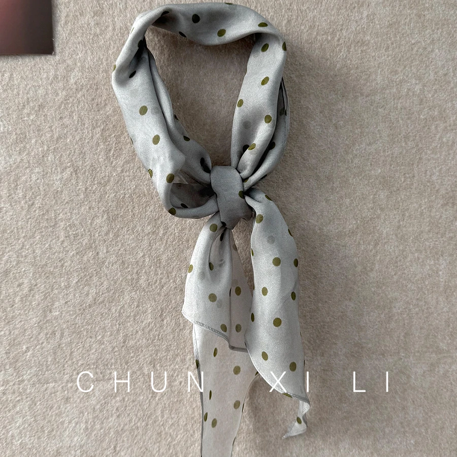 CHUNXILI/春熙里 时尚舒适简约波点丝巾D00SP51033