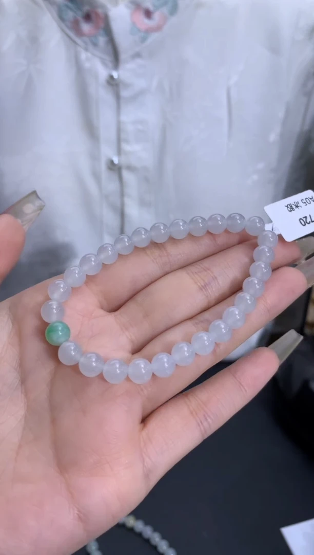 【闪购商品】翡翠手链未镶嵌卡6.5mm