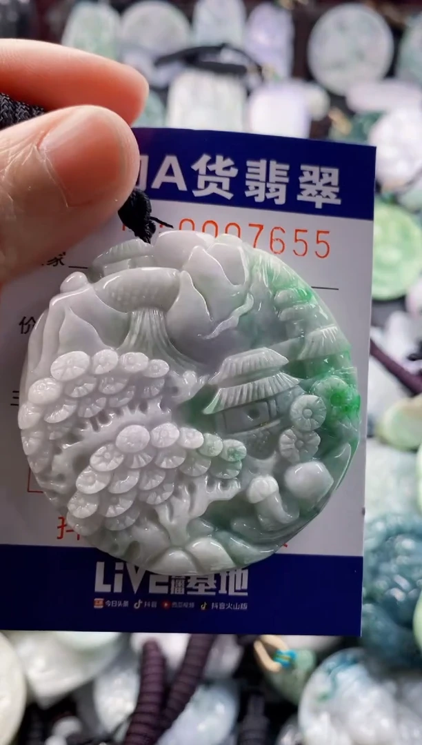 翡翠未镶嵌吊坠(不含链)1