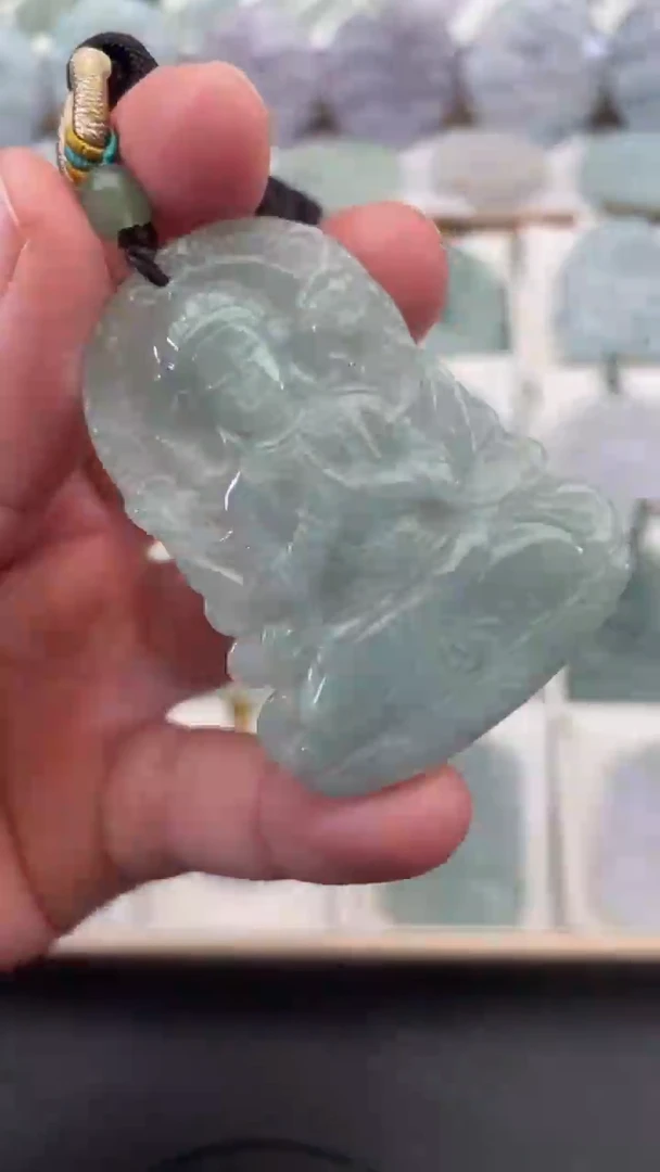 颈饰未镶嵌翡翠天然缅甸翡翠A货21