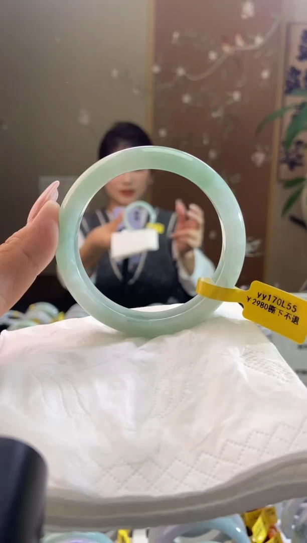 未镶嵌手镯翡翠圈口x55.2