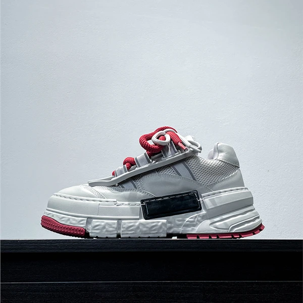 Louis Fordea/路易弗狄男鞋潮牌厚底老爹鞋男男款春秋休闲小白鞋